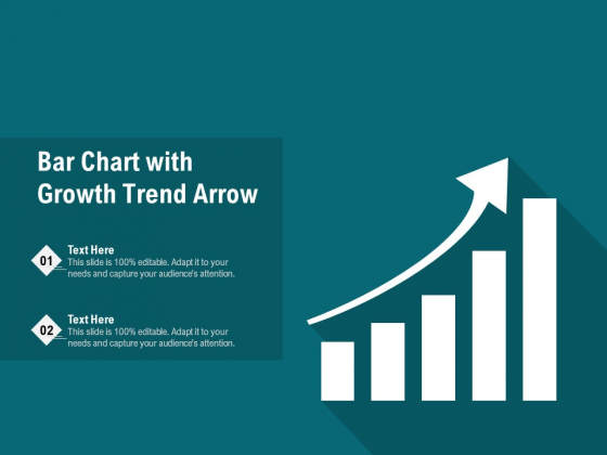 Bar Chart With Growth Trend Arrow Ppt PowerPoint Presentation File Outfit PDF