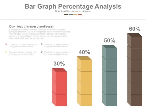 Bar Graph Displaying Profit Growth Powerpoint Slides