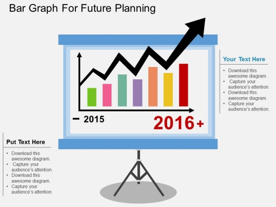 Bar Graph For Future Planning Powerpoint Template Bar Graph For Future Planning Powerpoint Template