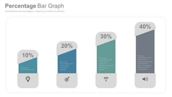 Bar Graph To Compare Business Data PowerPoint Slides