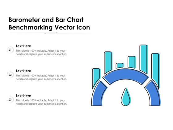 Barometer And Bar Chart Benchmarking Vector Icon Ppt PowerPoint Presentation File Background PDF