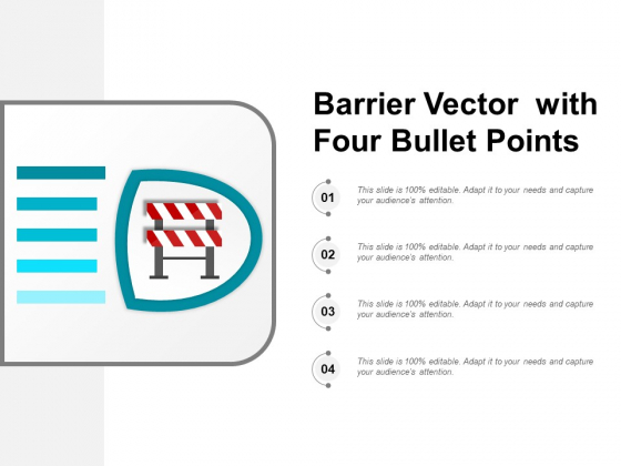 Barrier Vector With Four Bullet Points Ppt PowerPoint Presentation Infographics Visual Aids Barrier Vector With Four Bullet Points Ppt PowerPoint Presentation Infographics Visual Aids
