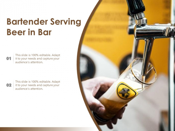 Bartender Serving Beer In Bar Ppt PowerPoint Presentation Model Show PDF Bartender Serving Beer In Bar Ppt PowerPoint Presentation Model Show PDF