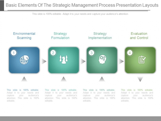 Basic Elements Of The Strategic Management Process Presentation Layouts