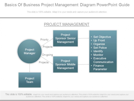 Basics Of Business Project Management Diagram Powerpoint Guide Basics Of Business Project Management Diagram Powerpoint Guide