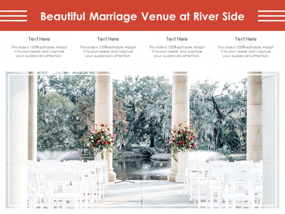 Beautiful Marriage Venue At River Side Ppt PowerPoint Presentation File Ideas PDF