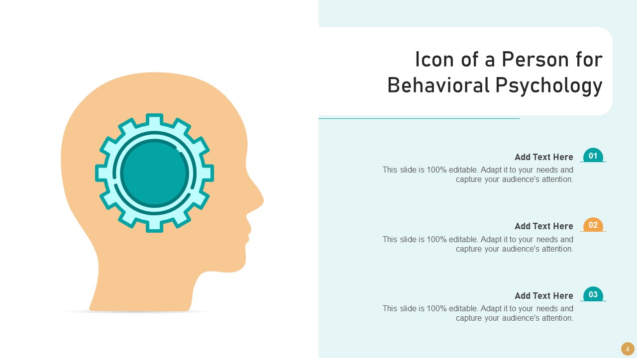 Behavioral Psychology Icon Ppt PowerPoint Presentation Complete Deck With Slides adaptable captivating