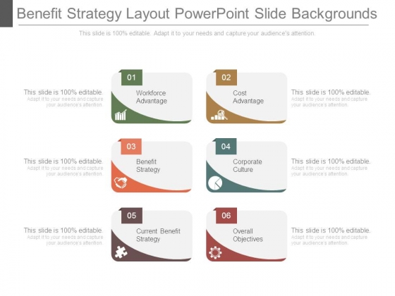 Benefit Strategy Layout Powerpoint Slide Backgrounds