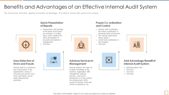 Benefits And Advantages Of An Effective Internal Audit System Ppt Show Tips PDF Benefits And Advantages Of An Effective Internal Audit System Ppt Show Tips PDF