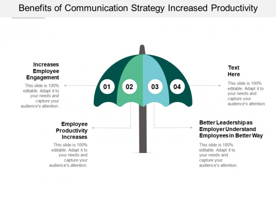 Benefits Of Communication Strategy Increased Productivity Ppt Powerpoint Presentation Icon Files