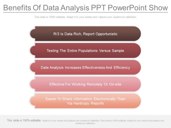 Benefits Of Data Analysis Ppt Powerpoint Show Benefits Of Data Analysis Ppt Powerpoint Show