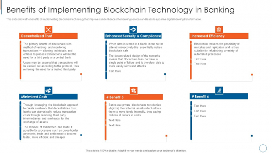 Benefits Of Implementing Blockchain Technology In Banking Graphics PDF Benefits Of Implementing Blockchain Technology In Banking Graphics PDF
