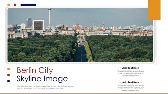 Berlin City Skyline Image PowerPoint Presentation PPT Template PDF
