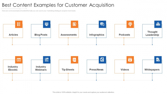 Best Content Examples For Customer Acquisition Background PDF Best Content Examples For Customer Acquisition Background PDF
