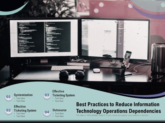Best Practices To Reduce Information Technology Operations Dependencies Ppt PowerPoint Presentation Pictures Graphics PDF Best Practices To Reduce Information Technology Operations Dependencies Ppt PowerPoint Presentation Pictures Graphics PDF