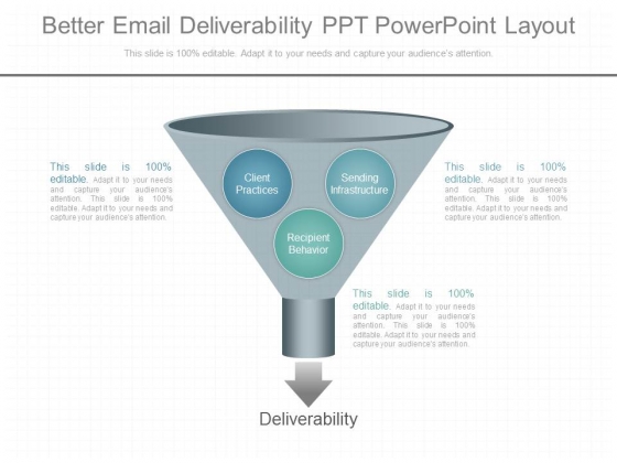 Better Email Deliverability Ppt Powerpoint Layout