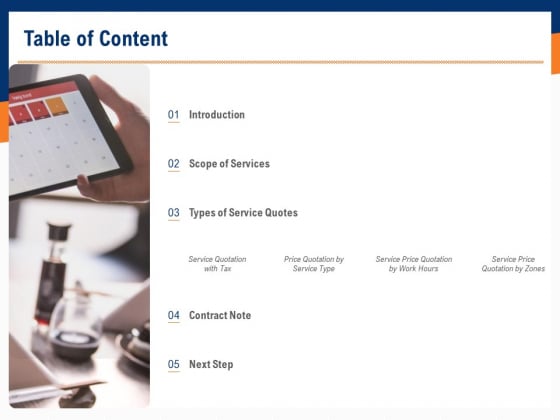 Bids And Quotes Proposal Table Of Content Ppt Summary Samples PDF Bids And Quotes Proposal Table Of Content Ppt Summary Samples PDF