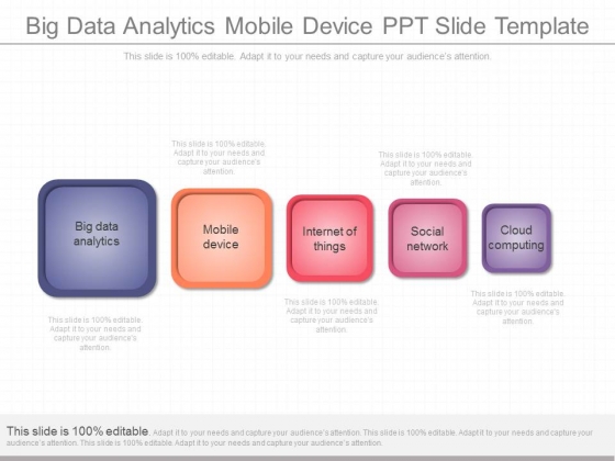 Big Data Analytics Mobile Device Ppt Slide Template Big Data Analytics Mobile Device Ppt Slide Template