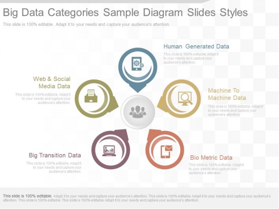 Big Data Categories Sample Diagram Slides Styles