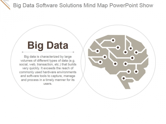 Big Data Software Solutions Mind Map Ppt PowerPoint Presentation Show Big Data Software Solutions Mind Map Ppt PowerPoint Presentation Show
