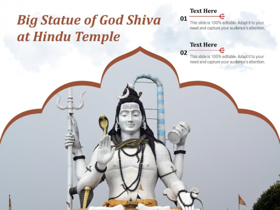 Big Statue Of God Shiva At Hindu Temple Ppt PowerPoint Presentation File Background Image PDF