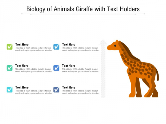 Biology Of Animals Giraffe With Text Holders Ppt PowerPoint Presentation File Smartart PDF Biology Of Animals Giraffe With Text Holders Ppt PowerPoint Presentation File Smartart PDF