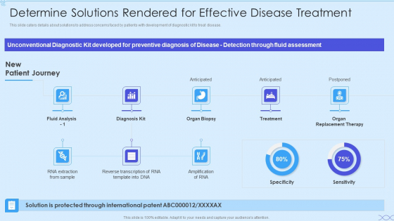 Biotech Firm Investor Funding Determine Solutions Rendered For Effective Disease Treatment Summary PDF