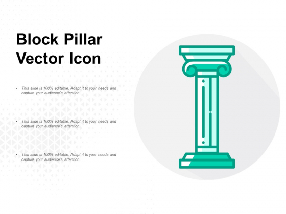 Block Pillar Vector Icon Ppt PowerPoint Presentation File Grid