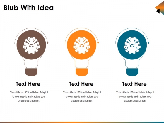 Blub With Idea Ppt PowerPoint Presentation Professional Design Ideas