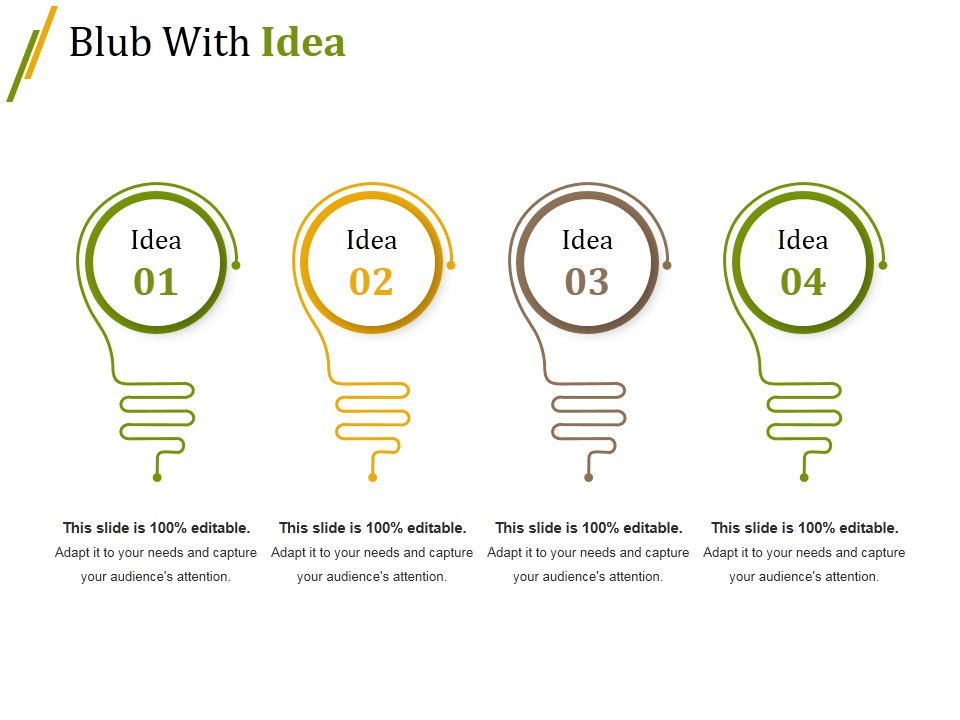 Blub With Idea Ppt PowerPoint Presentation Slides Design Ideas