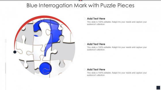 Blue Interrogation Mark With Puzzle Pieces Information PDF