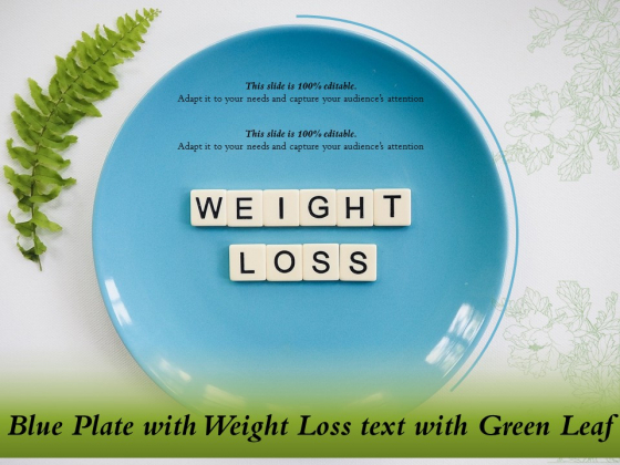 Blue Plate With Weight Loss Text With Green Leaf Ppt PowerPoint Presentation Portfolio Picture PDF Blue Plate With Weight Loss Text With Green Leaf Ppt PowerPoint Presentation Portfolio Picture PDF
