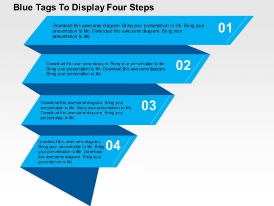 Blue Tags To Display Four Steps Powerpoint Templates Blue Tags To Display Four Steps Powerpoint Templates