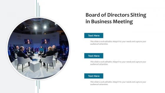 Board Of Directors Sitting In Business Meeting Ppt Professional Outline PDF