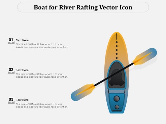Boat For River Rafting Vector Icon Ppt PowerPoint Presentation Inspiration Microsoft PDF