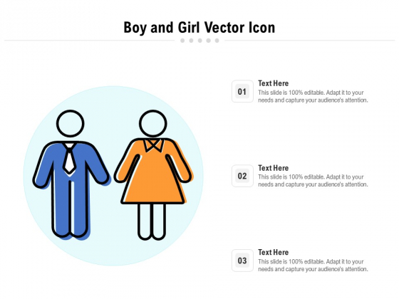 Boy And Girl Vector Icon Ppt PowerPoint Presentation File Infographics PDF