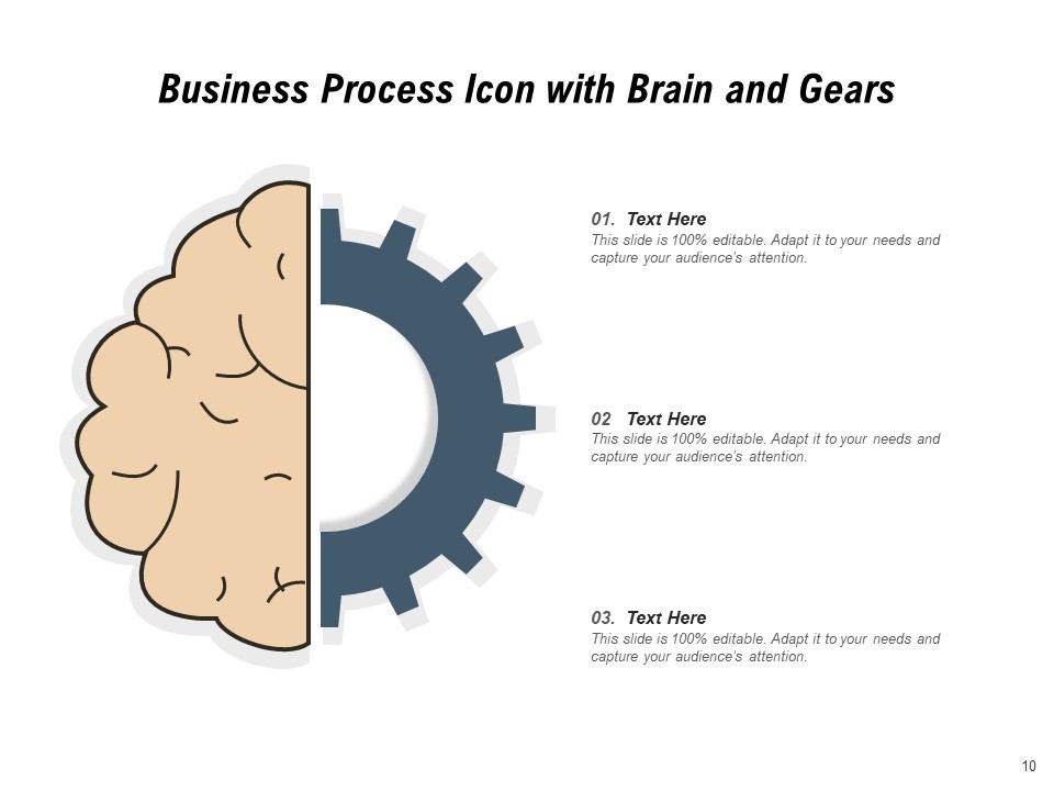 Brain With Gears Icon Technology Innovation Ppt PowerPoint Presentation Complete Deck researched graphical
