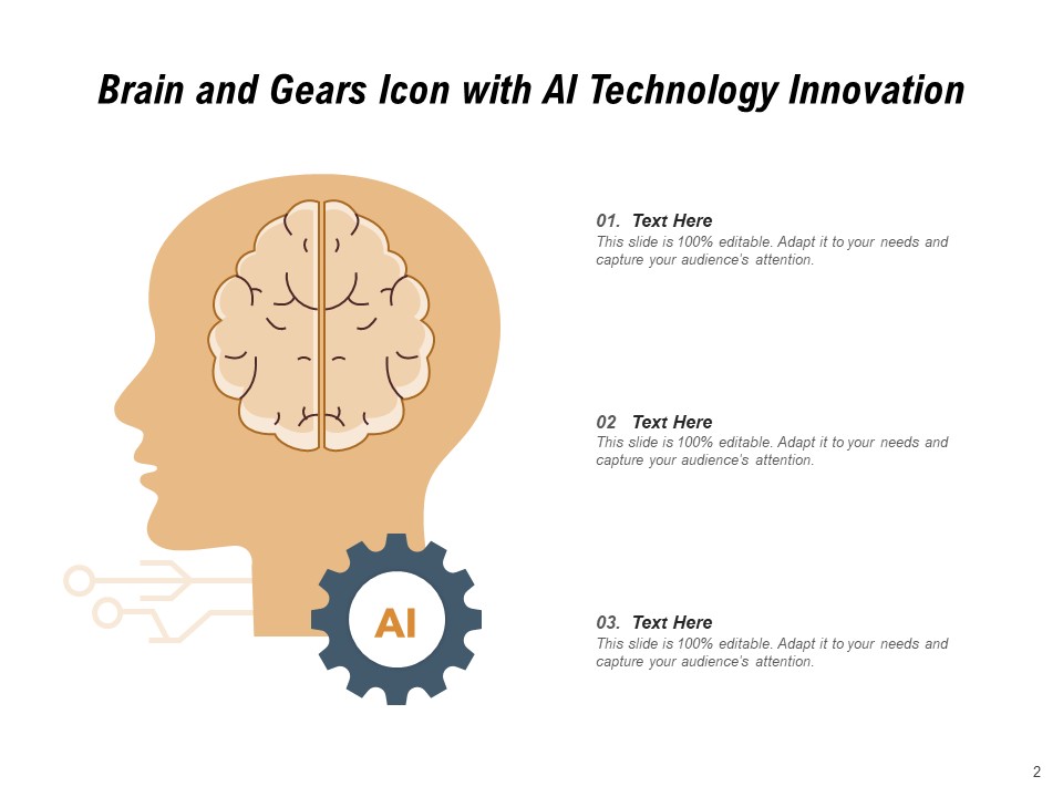 Brain With Gears Icon Technology Innovation Ppt PowerPoint Presentation Complete Deck good graphical
