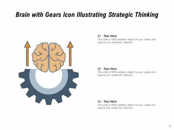 Brain With Gears Icon Technology Innovation Ppt PowerPoint Presentation Complete Deck impactful graphical