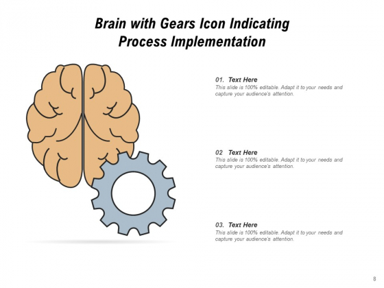 Brain With Gears Icon Technology Innovation Ppt PowerPoint Presentation Complete Deck customizable graphical