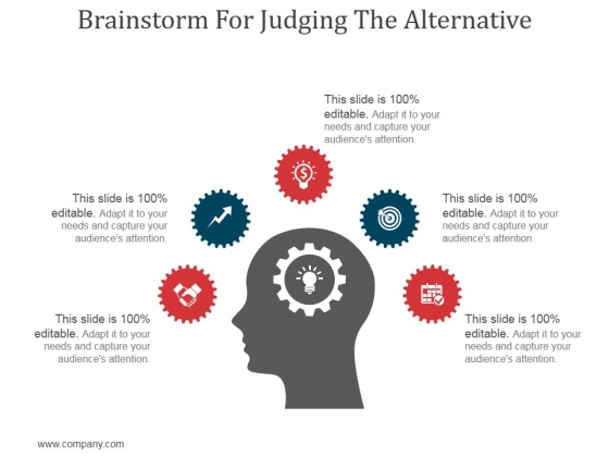 Brainstorm For Judging The Alternative Ppt PowerPoint Presentation Visuals