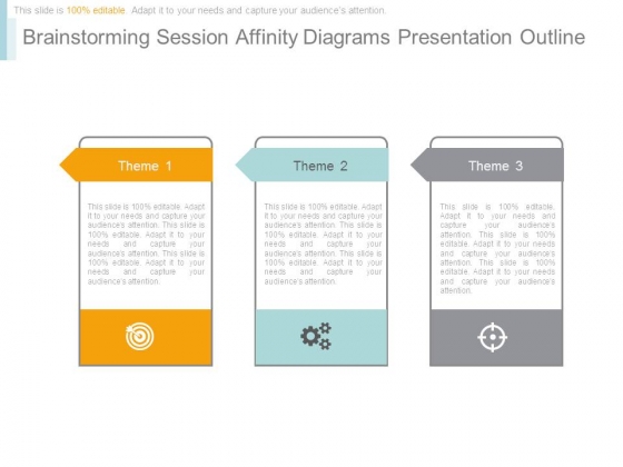 Brainstorming Session Affinity Diagrams Presentation Outline