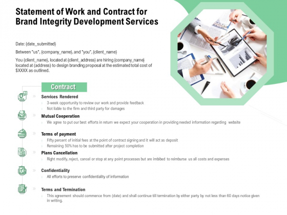 Brand Identification Designing Proposal Statement Of Work And Contract For Brand Integrity Development Services Themes PDF Brand Identification Designing Proposal Statement Of Work And Contract For Brand Integrity Development Services Themes PDF