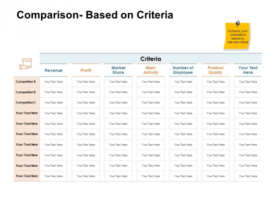 Brand Identity How Build It Comparison Based On Criteria Ppt Outline Show PDF Brand Identity How Build It Comparison Based On Criteria Ppt Outline Show PDF