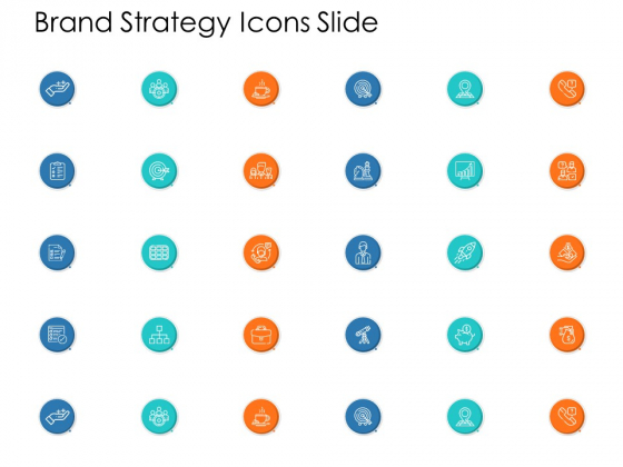 Brand Strategy Icons Slide Ppt Powerpoint Presentation Gallery Designs