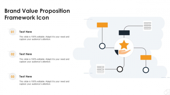 Brand Value Proposition Framework Icon Diagrams PDF