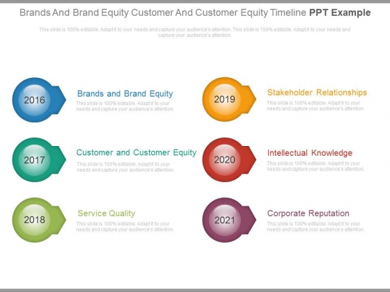Brands And Brand Equity Customer And Customer Equity Timeline Ppt Example