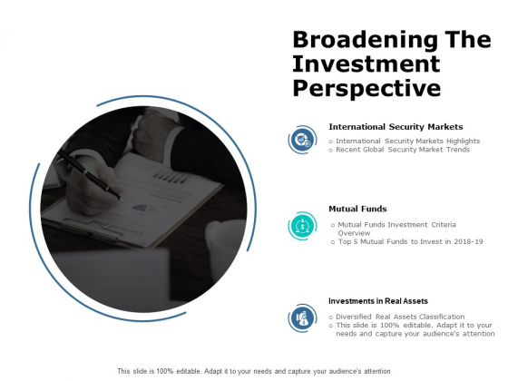 Broadening The Investment Perspective Ppt PowerPoint Presentation Infographics Template