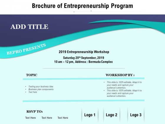 Brochure Of Entrepreneurship Program Ppt PowerPoint Presentation File Gallery PDF Brochure Of Entrepreneurship Program Ppt PowerPoint Presentation File Gallery PDF