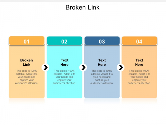 Broken Link Ppt PowerPoint Presentation Styles Topics Cpb
